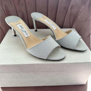 Jimmy Choo silver heels